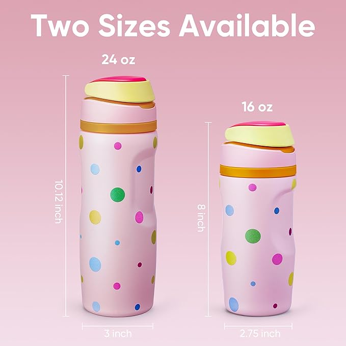 Fijinhom 24 oz Insulated Water Bottle, Stainless Steel Sports Water Bottle - Image 4