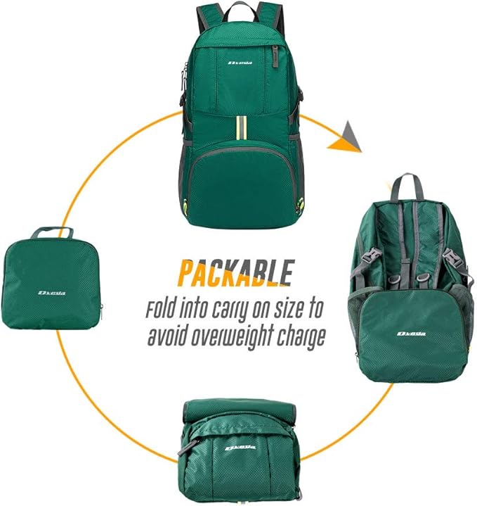 35L Lightweight Packable Backpack Waterproof Durable Hiking Travel Backpack - Image 5