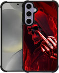 for Samsung Galaxy S24 S25 Case, Gestures Funny Skull Pattern Graphic Design by FKBRCL4U