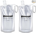 2-Pack 33oz Collapsible Water Bottles by Unknown
