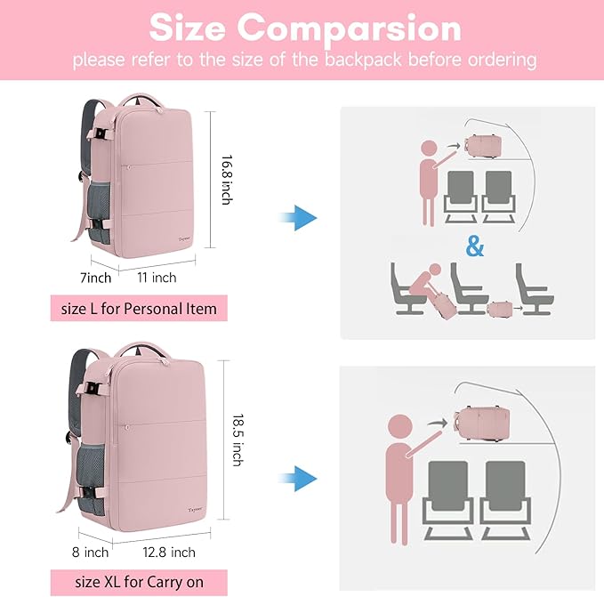 Taygeer Laptop Backpack for Women, Large Travel Backpack - Image 7