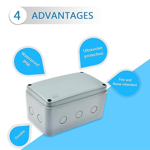 Nineleaf Waterproof Electrical Box, 6PK Outdoor Junction Boxes, IP66 External - Image 7