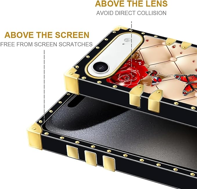 for iPhone 17 Air Case Luxury Golden Decoration - Image 7