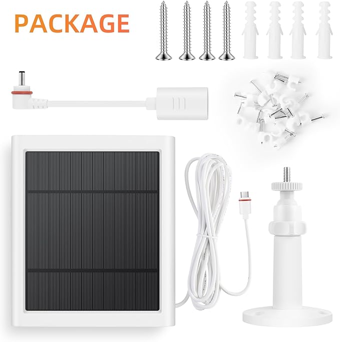 Solar Panel for Ring Camera, 2 Pack 4W Solar Charger Compatible - Image 7
