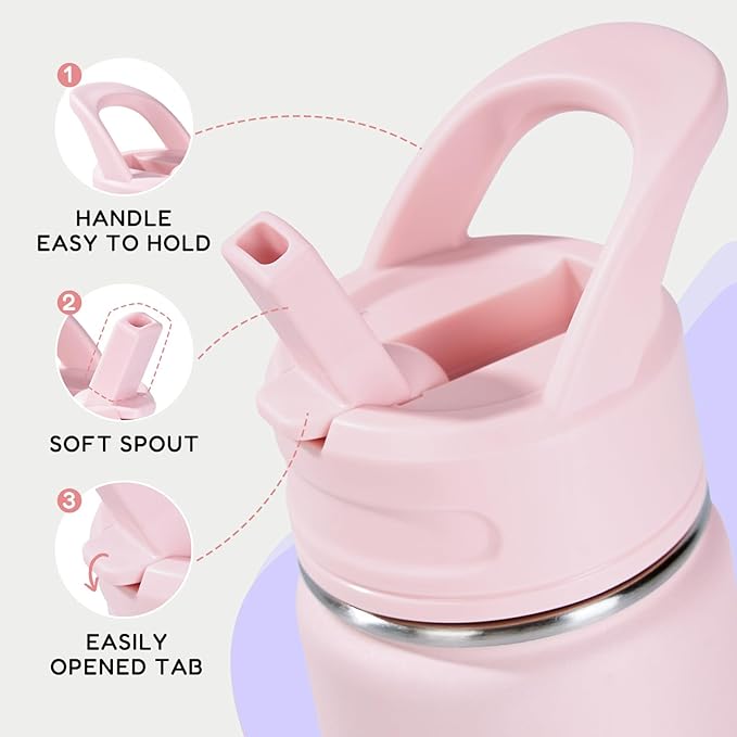 12oz Kids Water Bottle for School, Toddler Water Bottles - Image 4
