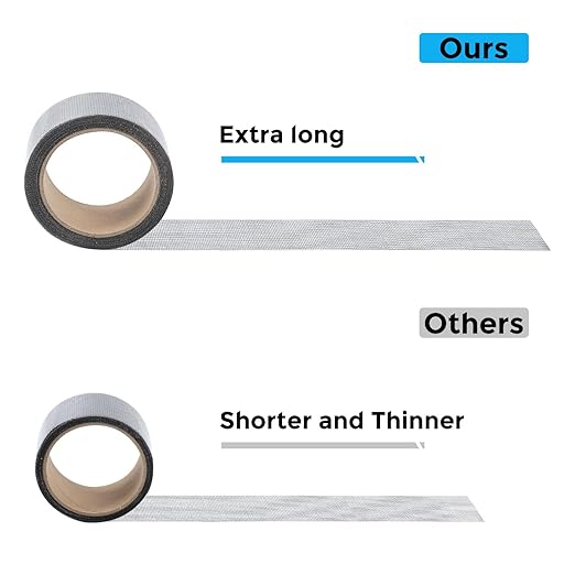 Secopad Grey Window Screen Repair Tape, 2IN X 30FT Screen Repair Kit - Image 8