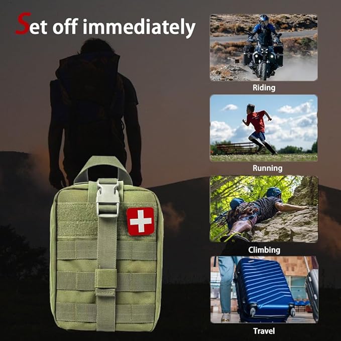 Universal IFAK Trauma First Aid Kit Molle Pouches Emergency Survival Kit - Image 7
