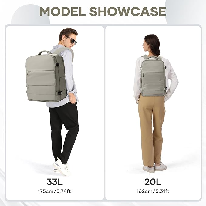 coowoz Large Travel Backpack Carry On - Image 8