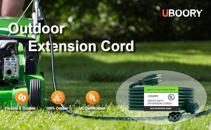 Outdoor Extension Cord Waterproof 100 FT, Flexible 100% Copper 3 Prong - Image 6