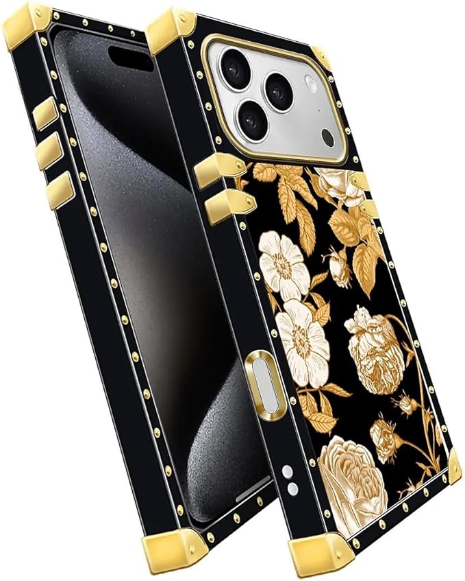 for iPhone 17 Pro Case Luxury Golden Decoration - Image 3