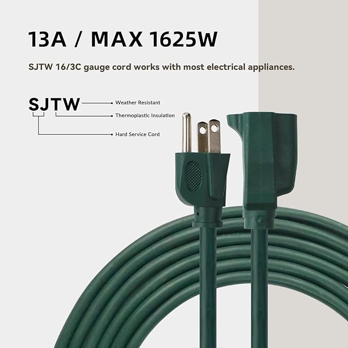 6ft Outdoor Extension Cord - Image 6