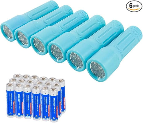 9-LED Mini Flashlight, Small Multicolor Flashlights by Hilngav
