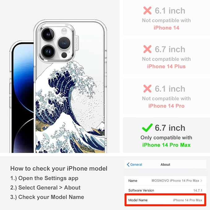 MOSNOVO Case for iPhone 14 Pro Max - Image 2