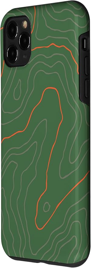 Backcountry Topo Guide Orange Lines Topographical Map Case - Image 2