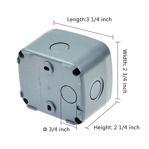 Nineleaf Junction Box, Electrical Box IP66 Water Resistant Dustproof ABS - Image 6