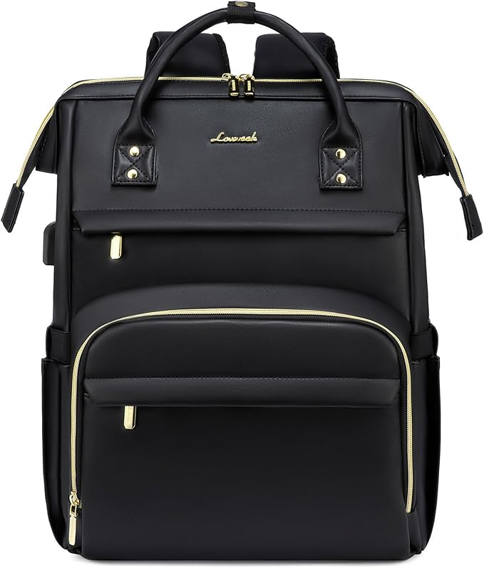 LOVEVOOK Leather Laptop Backpack by LOVEVOOK