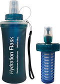 500ml Soft Flask Water Bottle, Collapsible Water Bottle by CXWLJL