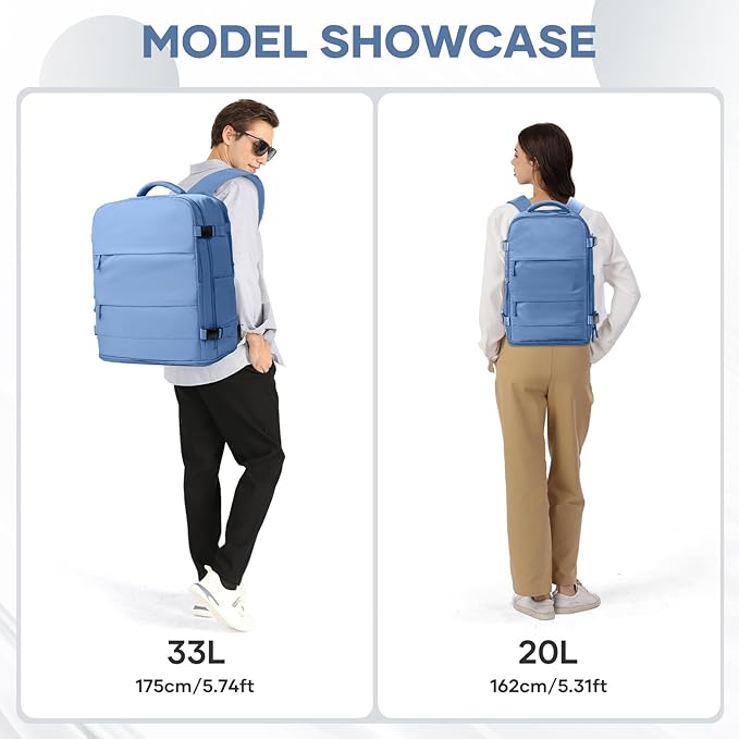 coowoz Large Travel Backpack Carry On - Image 8