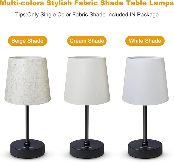 Wowag Cordless Table Lamp, 5000mAh Rechargeable Battery Operated Desk Lamp - Image 5
