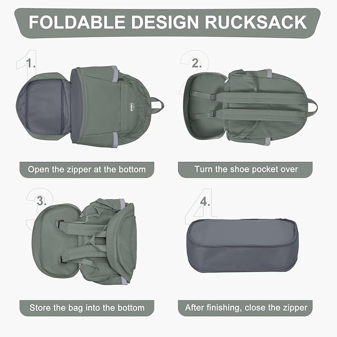 coofay Gym Backpack For Women Men Dance Sports Backpack - Image 6