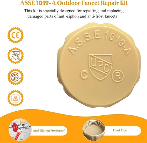 2 Pack ASSE 1019-A Vacuum Breaker Replacement Kit, Outdoor Faucet Repair Kit - Image 2