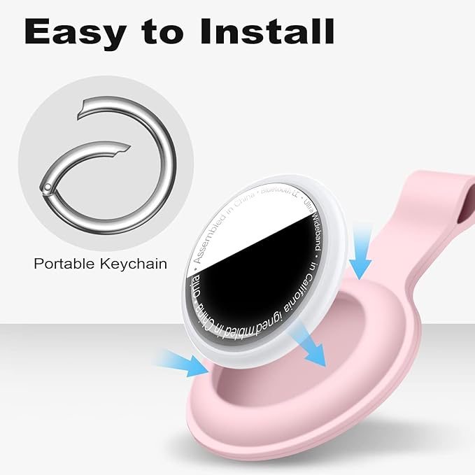 Linsaner Compatible with AirTag Case Keychain - Image 3