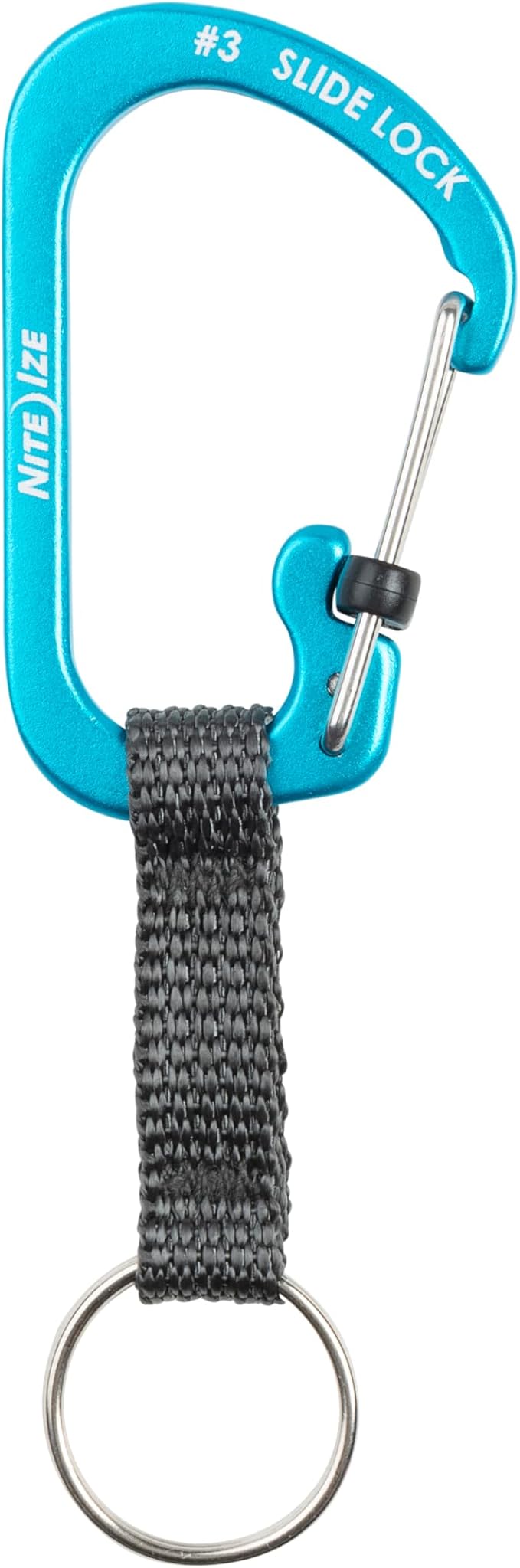 Nite Ize SlideLock Key Ring, Locking Carabiner Key Chain by Nite+Ize