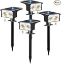 btfarm Solar Spot Lights Outdoor Waterproof, 4 Pack/3 Modes Motion Sensor Lights by btfarmdecorativelighting