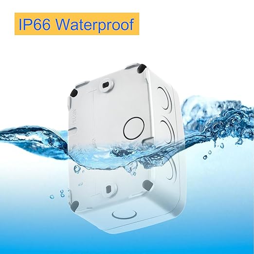 Outdoor White Junction Box, Nineleaf IP66 Waterproof Electrical Project Boxes - Image 3
