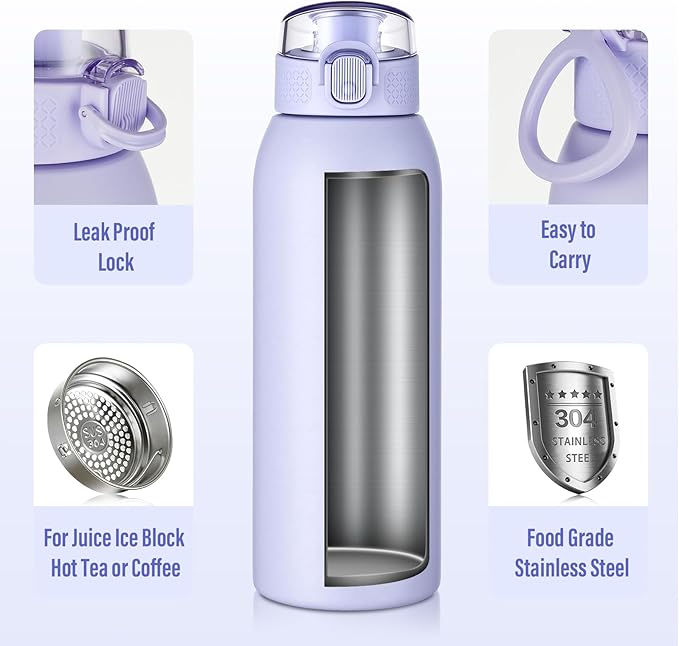 Insulated Water Bottle 24 oz - Image 4