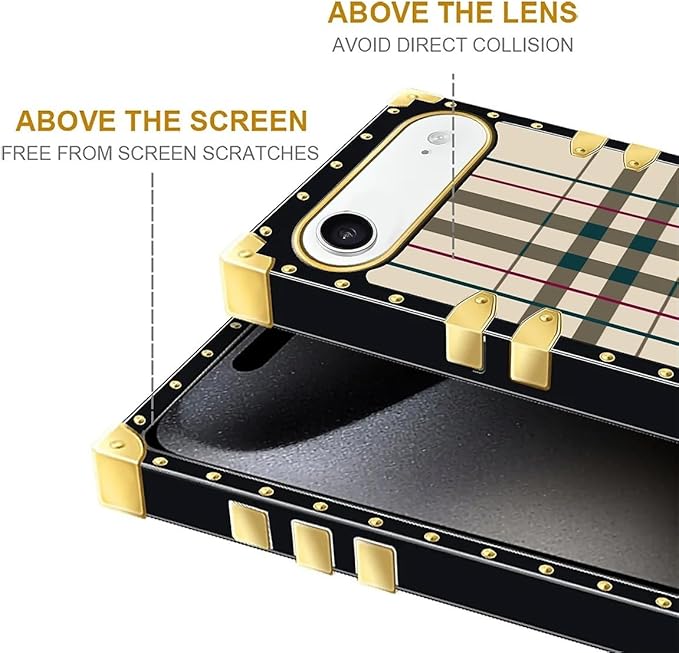 for iPhone 17 Air Case Luxury Golden Decoration - Image 7