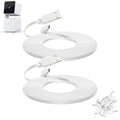 2-Pack 30 ft Extension Cable for WYZE Cam Pan V3 Outdoor Camera, Micro USB 90 by YEAOI
