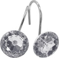 MitoVilla Grey Shower Curtain Hooks Rings, Metal Shower Hooks by MitoVilla