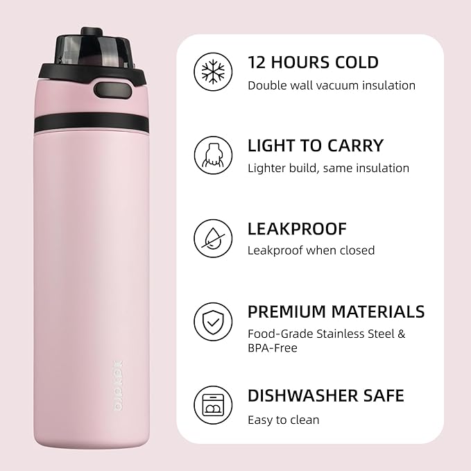 BJPKPK 25oz Insulated Water Bottle - Image 3