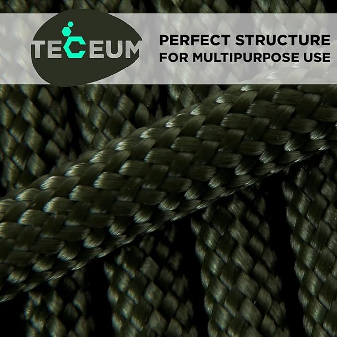 TECEUM 5/32" Paracord Rope 1000 – 1000ft / 200ft / 100ft / 50ft – Tactical - Image 5