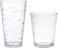 KLIFA- CHARLESTON- 16.5 & 19 oz, School of Fish Acrylic Drinking Glasses by KLIFAHome