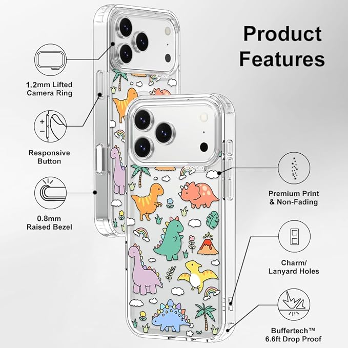 MOSNOVO for iPhone 17 Pro Max Case | Military Grade 6.6ft Drop Tested | Camera - Image 7