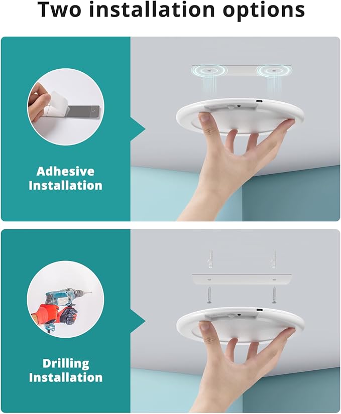 wowatt 4Pcs Battery Operated Ceiling Lights Rechargeable Motion Sensor Light - Image 2