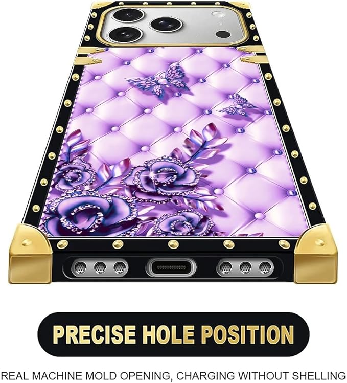 for iPhone 17 Pro Max Case Luxury Golden Decoration - Image 5