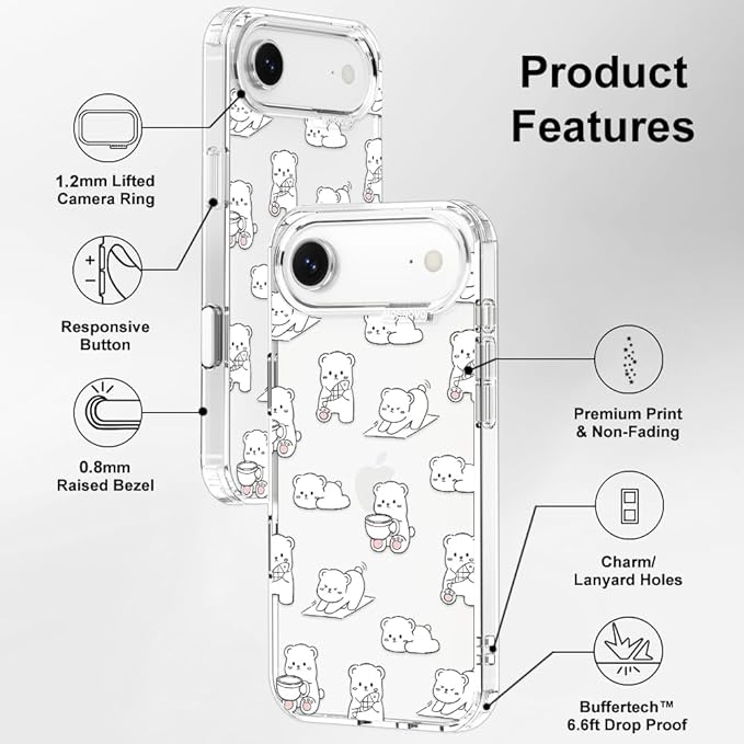 MOSNOVO for iPhone Air Case, Shockproof Military-Grade Protection 6.6ft Drop - Image 7