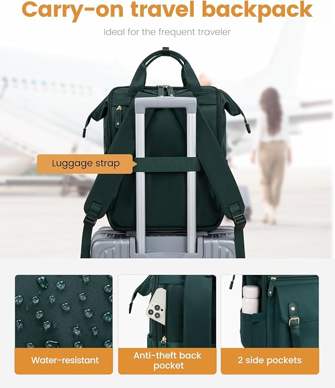 LOVEVOOK 18 Inch Backpack for Women, Extra Large Travel Laptop Backpack - Image 4