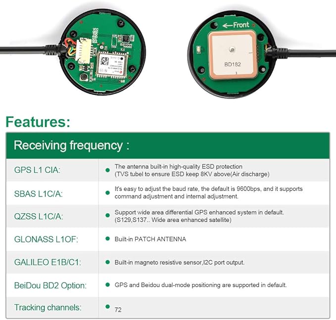 Deegoo-FPV GPS Compass Module+ NEO-M8N+ GPS BDS Module Precision APM Drone - Image 4