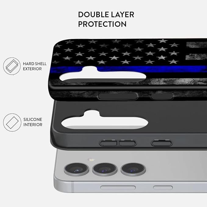 Compatible for Samsung Galaxy S24 Plus 5G Case, Dual Layer Heavy Duty 2 in 1 - Image 2