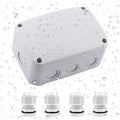 Outdoor Junction Box, Nineleaf White IP66 Weatherproof Electrical Project Boxes by NineLeaf