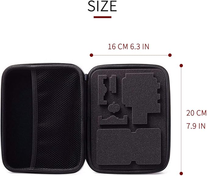 TEKCAM Action Camera Carrying Case Protective Storage Bag Compatible - Image 2