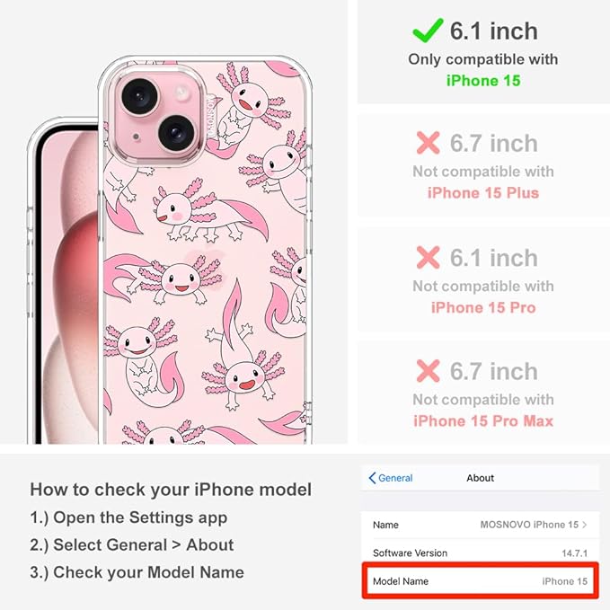 MOSNOVO Case for iPhone 15 - Image 2