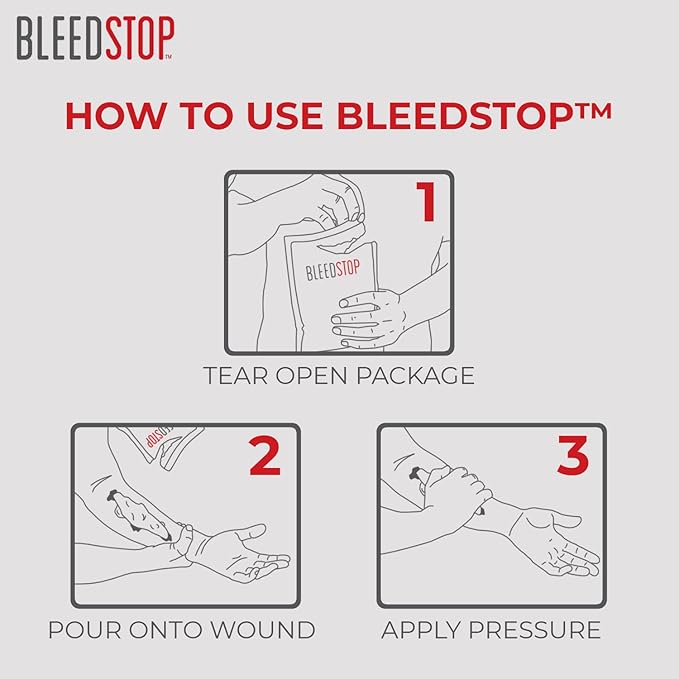 BleedStop First Aid Bleeding Control Powder – Rapid Blood Clotting - Image 4