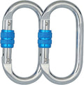 Heavy Duty Locking Climbing Carabiner Clip CE Rated 25 kN 5600 LB Rugged by BYANG