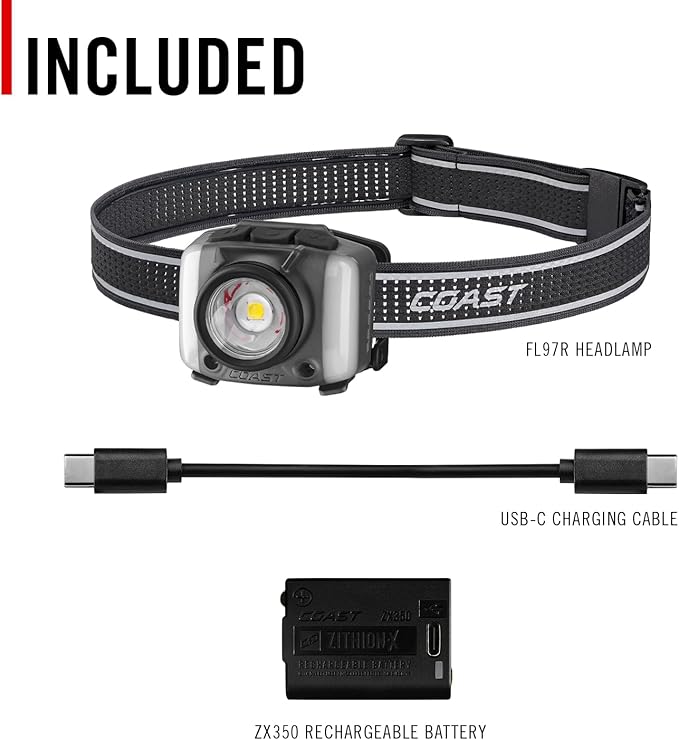 Coast FL97R Voice-Controlled 1200 Lumen Rechargeable LED Headlamp - Image 11