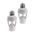 2pcs Motion Activated Light Sockets, E26/E27 Screw in Add on/Off Motion Sensor by LPHUMEX
